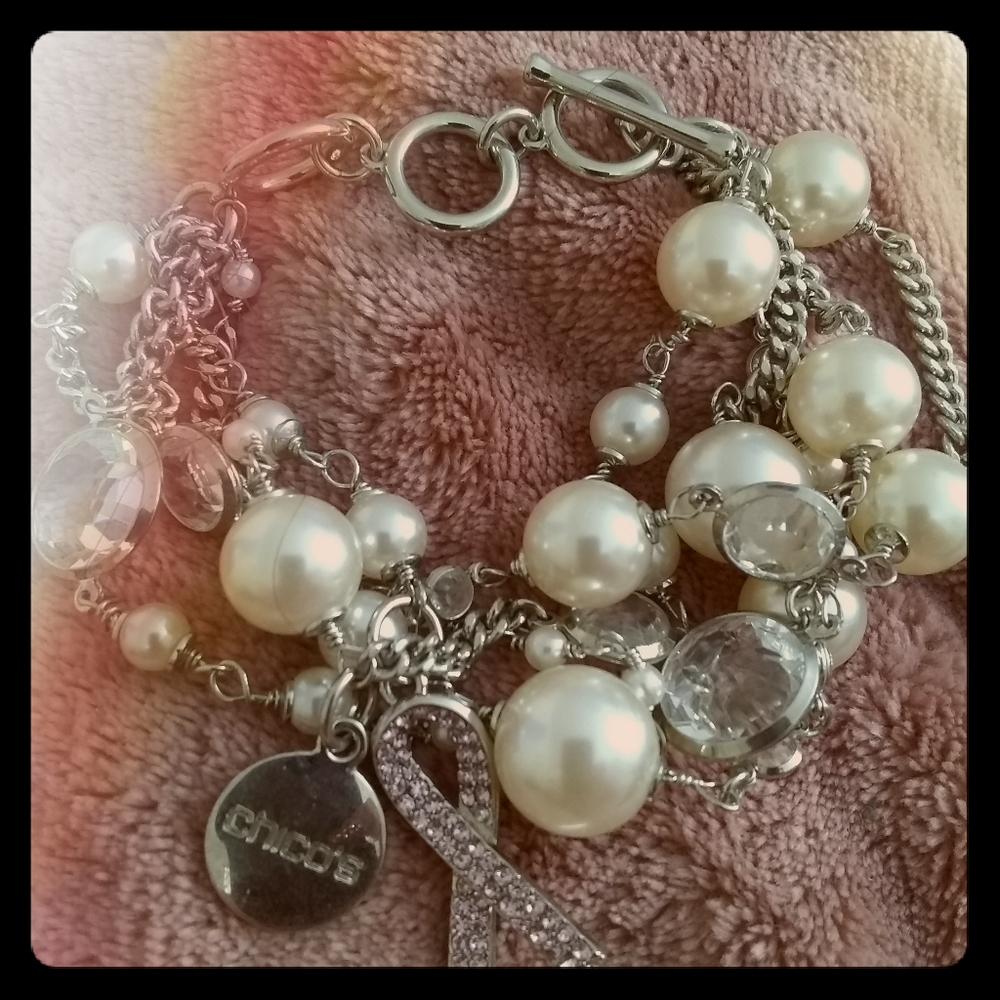 Chico's Breast Cancer awareness bracelet